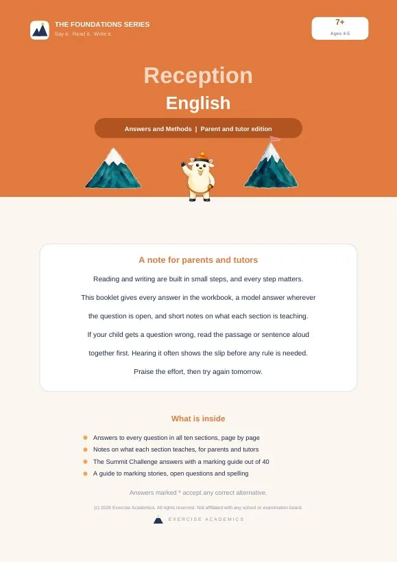 Reception English: Answers and Methods